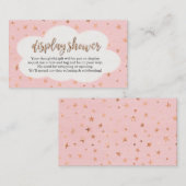 Weergave Douche Insert Meisje Baby shower Uitnodig Informatiekaartje (Voorkant / Achterkant)