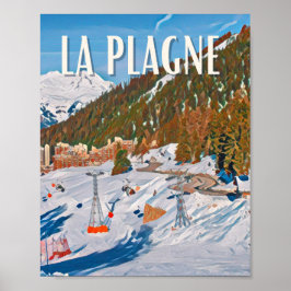 Weergave La Plagne Poster