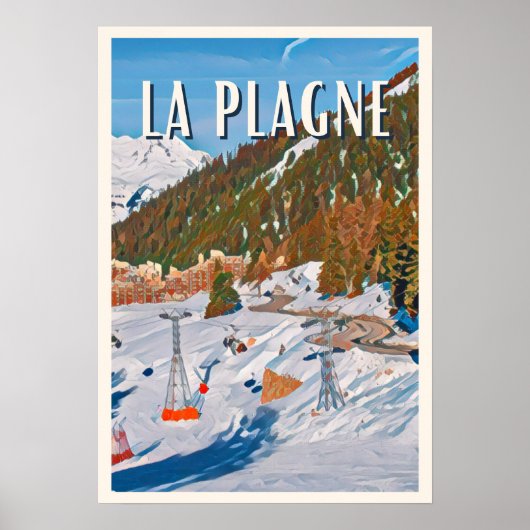 Weergave La Plagne Poster (Voorkant)