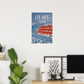 Weergave Les Arcs 1600 Ski Resort Poster (Thuiskantoor)