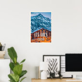 Weergave Les Arcs 2000 Ski Resort Poster (Thuiskantoor)