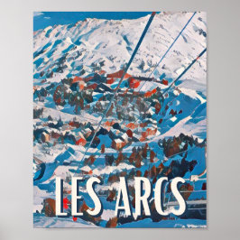 Weergave Les Arcs Poster