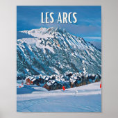 Weergave Les Arcs Poster (Voorkant)