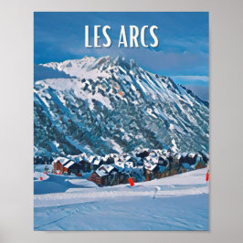 Weergave Les Arcs Poster