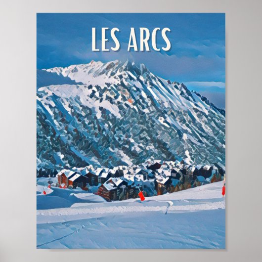 Weergave Les Arcs Poster (Voorkant)