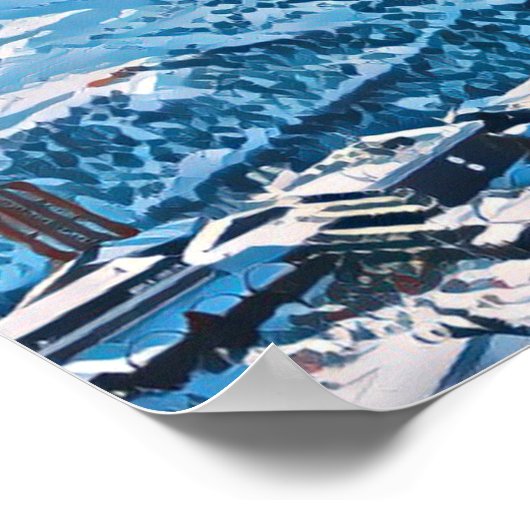 Weergave Les Menuires Poster (Hoek)