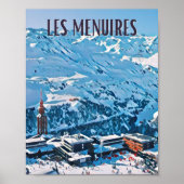 Weergave Les Menuires Poster (Voorkant)