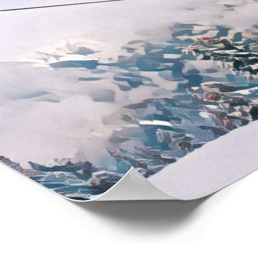 Weergave Les Saisies Poster (Hoek)