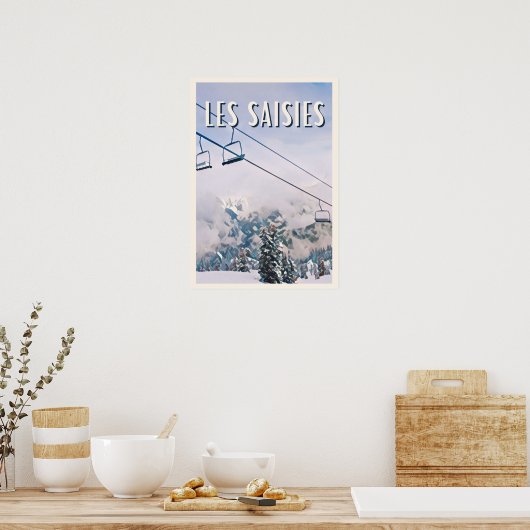 Weergave Les Saisies Poster (Keuken)