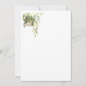 Weergave Potlood planten Bedankkaart (Achterkant)