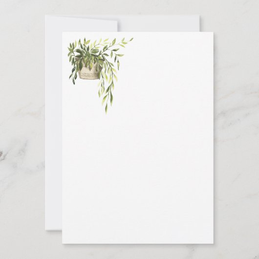 Weergave Potlood planten Bedankkaart (Achterkant)