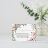 Weergave schottenbehuizing Boho Blush Roos Wreater Visitekaartje (Staand voorkant)