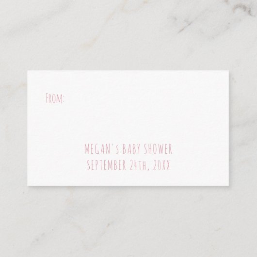 Weergave Shower: geen cadeaubonpoem sterren Cloud  Informatiekaartje (Achterkant)