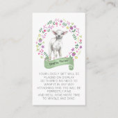 Weergave Shower: Geen omloopgedicht Kleine lamp Informatiekaartje (Voorkant)