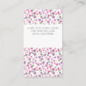 Weergave Shower: Geen omwikkelgedicht kleine bunde Informatiekaartje (Achterkant)