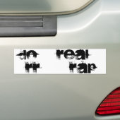 Weergave van de echte Rap-nummersticker Bumpersticker (Op auto)