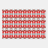  weergave van de kerstman WPS3 Inpakpapier Vel (Voorkant 2)