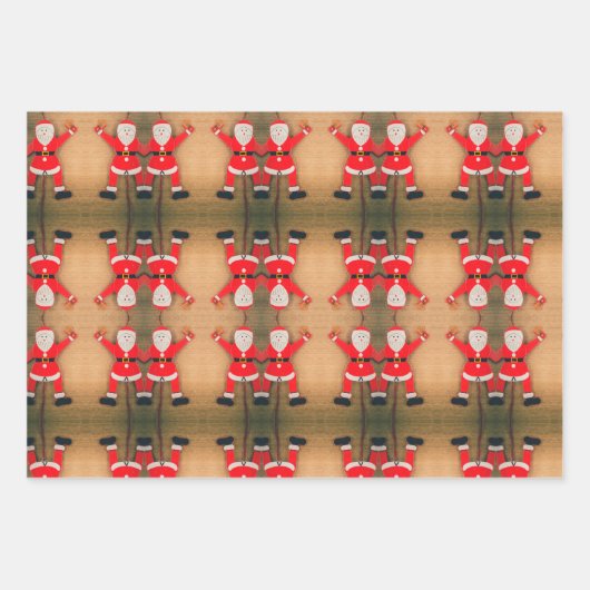  weergave van de kerstman WPS3 Inpakpapier Vel (Voorkant)