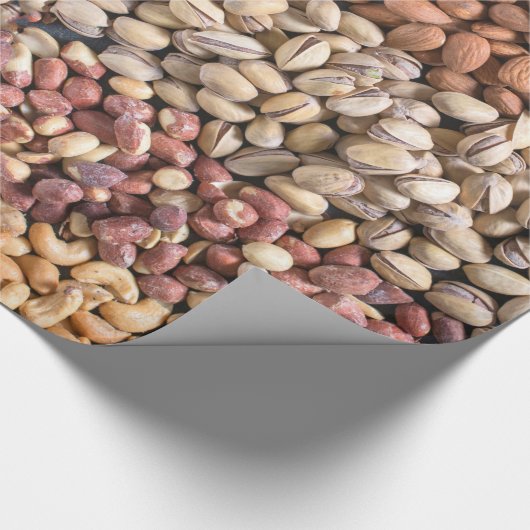 Weergave van de samengevoegde noten cadeaupapier (Hoek)