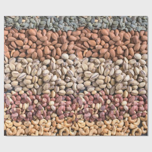 Weergave van de samengevoegde noten cadeaupapier (Vlak)