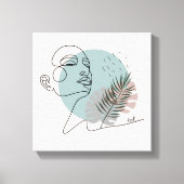 Weergave van de slaapdromer-minimalistische kunst canvas afdruk (Voorkant)