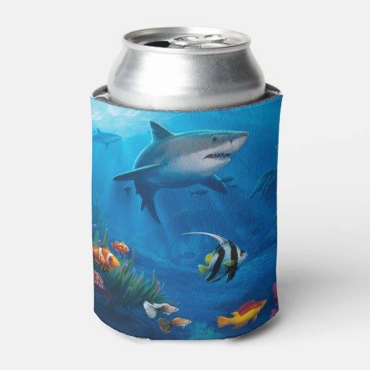 Weergave van de vissen blikjeskoeler (Blikje Voorkant)