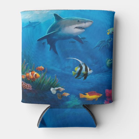 Weergave van de vissen blikjeskoeler (Voorkant)