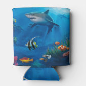 Weergave van de vissen blikjeskoeler (Achterkant)