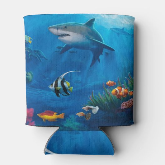 Weergave van de vissen blikjeskoeler (Achterkant)