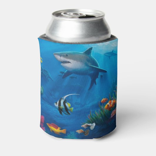 Weergave van de vissen blikjeskoeler (Blikje Achterkant)