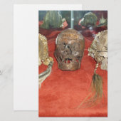 Weergave van gekrompen hoofden briefpapier (Voorkant / Achterkant)