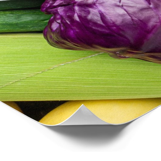 Weergave van groenten en fruit poster (Hoek)