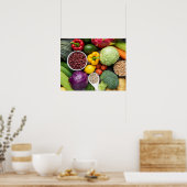 Weergave van groenten en fruit poster (Keuken)