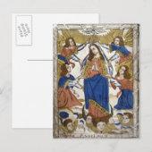 Weergave van Hemelvaart van Maagd Maria Briefkaart (Voorkant / Achterkant)