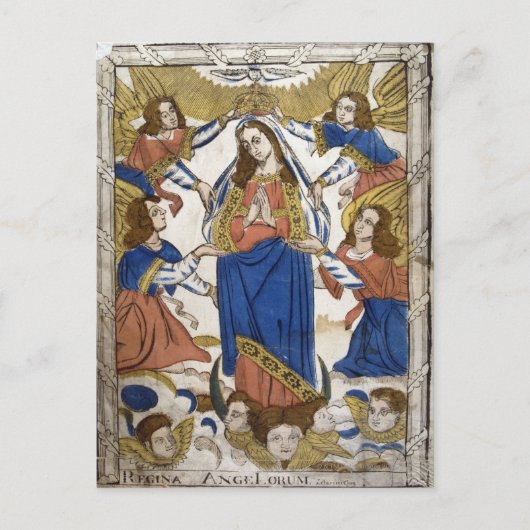 Weergave van Hemelvaart van Maagd Maria Briefkaart (Voorkant)