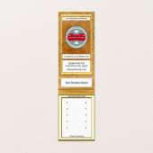 Weergave van het moederbord | Personeel Visitekaar Visitekaartje (Buitenkant ongevouwen)