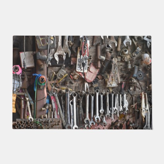 Weergave van het werkplaatje. deurmat (Voorkant)