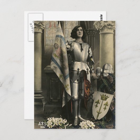  weergave van Joan of Arc Briefkaart (Voorkant / Achterkant)