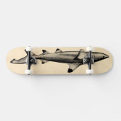 weergave van riffen — zwarte punt skateboard (Horizontaal)