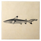  weergave van riffen — zwarte punt tegeltje (Voorkant)