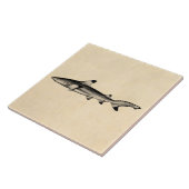 weergave van riffen — zwarte punt tegeltje (Zijkant)