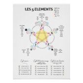Weergave van vijf elementen van de Chinese geneesk Perfect Poster (Voorkant)