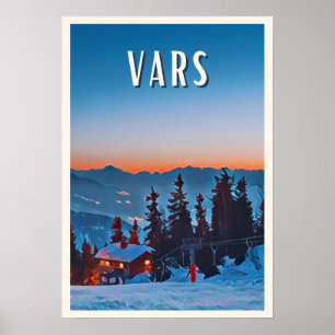 Weergave Vars skioord Poster