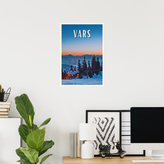 Weergave Vars skioord Poster (Thuiskantoor)