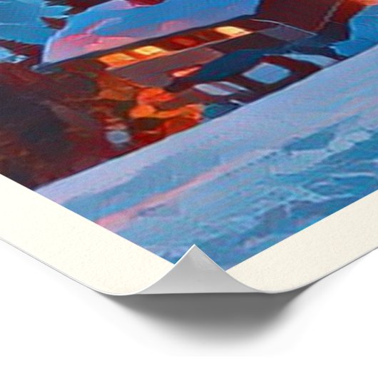 Weergave Vars skioord Poster (Hoek)