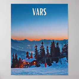 Weergave Vars skioord Poster