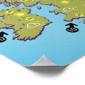 Weergavekaart Britse  stijl Poster (Hoek)