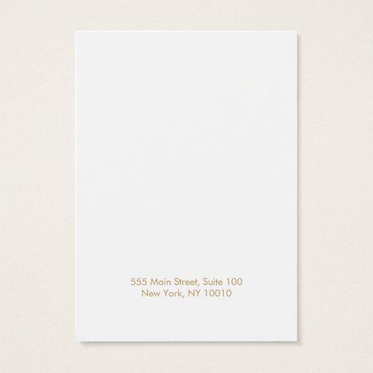 Weergavekaart met blauw gezicht voor vrouwen visitekaartje (Achterkant)