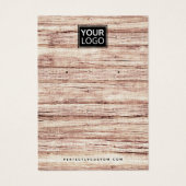 Weergavekaart op maat gemaakt hout visitekaartje (Voorkant)