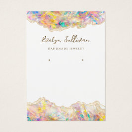 Weergavekaart voor sieraden voor optisch ontwerp visitekaartje